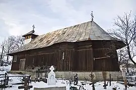 Saint John Bogoslov wooden church in Piatra Șoimului village