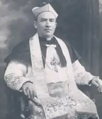 A portrait of Bishop Gawrychowski.