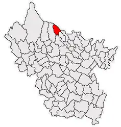 Location in Buzău County