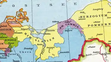 Territory (violet) about 1250 