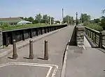 Telescopic rail bridge over the River Parrett, 270 m south east of Bridgwater Dock lock