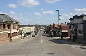 Looking east in downtown Black River Falls