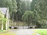 Benmore Botanic Garden, Benmore House North Lodge, Including Gates And Railings (Black Gate)