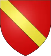 Heraldic shield of the house of Chalon.