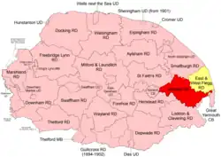 Position within Norfolk, 1894