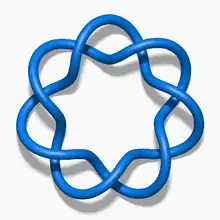 7₁ knot  unknotting number 3