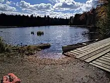 Boat access at 8th Lake Campground