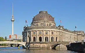 Bode Museum at the tip of Museum Island in the Spree