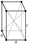 Body-centered-tetragonal crystal structure for indium