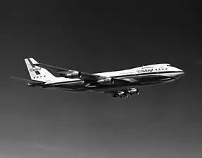 747 in pre-1974 "Stars and Bars" livery