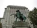 Boer War Memorial with Sun Life Building in background