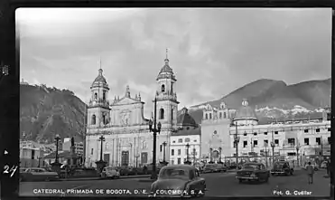 Bogotá Cathedral in 1950. Banco de la República Collection.