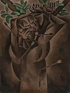 Bohumil Kubišta, 1912, Saint Sebastian, National Gallery Prague