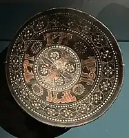 Decorated bowl. Afrasiab (Samarkand), 11th century.