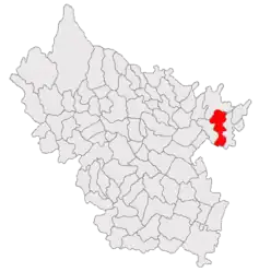 Location in Buzău County