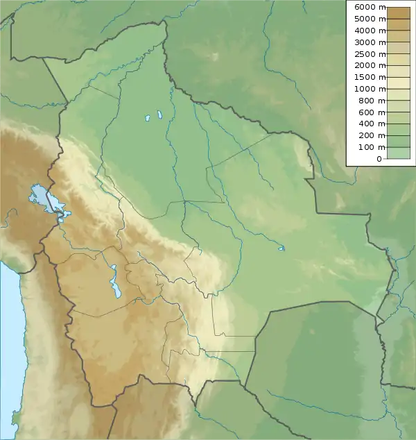 List of fossiliferous stratigraphic units in Bolivia is located in Bolivia