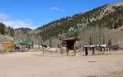 Main Street and 1st Avenue in Bonanza.