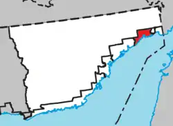 Location within Le Golfe-du-Saint-Laurent RCM.