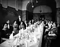 A Bonnier family dinner in Stockholm, 1910.