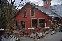 Bookmill and adjacent sandwich shop