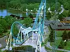 A Vekoma Boomerang roller coaster at Darien Lake.