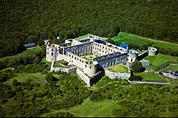 Aerial view of Borgholm Castle