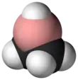 Space-filling model of borirane