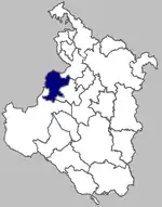 Map of Bosiljevo within Karlovac County