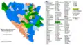 Ethnic structure of Bosnia and Herzegovina by municipalities 1961.