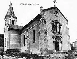 The church of Bossieu at the start of the 20th century