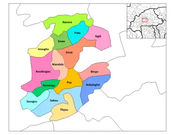 Soaw Department location in the province