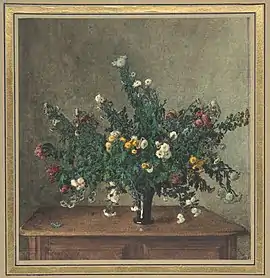 Léon Bonvin - Bouquet of Small Chrysanthemums - Metropolitan Museum of Art 1996.296