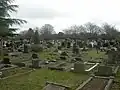 Gravestones dating from the 1940s.