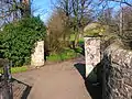 An old main entrance gate to Bourtreehill House