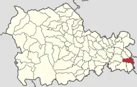 Location in Neamț County