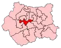 A medium-sized constituency, located to the north of the centre of the county. It is entirely bounded by other constituencies in the county.