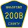 County Road 200B marker