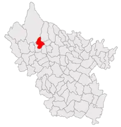 Location in Buzău County