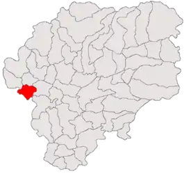 Location in Bistrița-Năsăud County