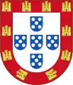 Coat of arms of Portuguese empire (1485–1570) of Portuguese settlement in Chittagong