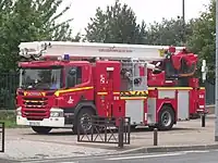 Scania P 320 of the Paris Fire Brigade.