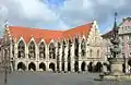 Altstadtmarkt, with Old Town town hall (left) and Stechinelli-Haus