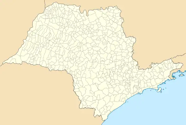 Map showing the location of Serra do Mar State Park