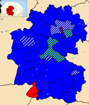 2019 results map