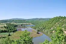 Bregalnica River near the village of Todorovci, close to Lake Kalimanci