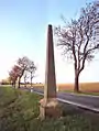 Full-mile post on the Old Dresden to Teplitz Post Road near Breitenau