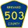 County Road 503 marker