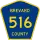 County Road 516 marker