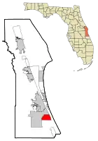 Location in Brevard County and the state of Florida