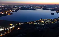 Panorama of the Lake of Pusiano